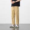 Shanggu Roupa Masculina 2026 Verão Novo Estilo Americano Roupa de Trabalho Cor Sólida Casual Solta Perna Larga Reta Versátil Calça Longa para Homem