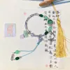 Pulsera Trenzada de Cuerda Ancha con Cuentas Esmaltadas Diseño Original Nuevo Estilo Étnico Chino Pulsera Versátil para Novia Puesto Callejero de Mujer