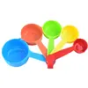Venta al por mayor de fábrica Taza medidora Cuchara medidora de plástico Juego de 5 piezas Juego de cucharas medidoras de PP Juego de taza medidora Cuchara medidora