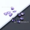 Wuzhou Piedra Preciosa Forma de Corazón Vidrio Piedra Suelta Venta al por Mayor 3*3-8*8mm Forma de Corazón Vidrio Cabujón con Base Plana Fabricante Suministro