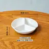 Louça japonesa doméstica prato dividido criativo prato dividido de cerâmica prato pequeno doméstico prato de três compartimentos prato de café da manhã prato de molho