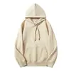 Sudadera con capucha de 420 g estilo americano color liso talla europea conjunto de pareja high street nicho forrada de polar casual versátil sudadera hecha a medida