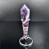 Venta al por mayor de fábrica de artesanías transfronterizas de cristal natural, recuerdos, decoraciones para el hogar y la oficina, adornos de cetro de amatista soñadores