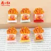 Tiras de Frango Picante Desossadas Acessórios de Resina DIY para Artesanato, Pingentes de Presilha com Gotejamento de Óleo, Chaveiros, Capas de Celular