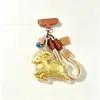 Año de la Oveja Llavero Dorado Rico Colgante para Bolso Colgante para Teléfono Set de Caja de Regalo Regalo de Negocios Recuerdo Al Por Mayor