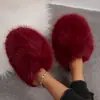Chinelos de pelúcia fofos de cor sólida tamanho grande com solas planas macias, bico fechado, quentes para uso doméstico no inverno, chinelos de algodão transfronteiriços