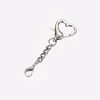 Colgante de Cadena para Bolso DIY con Cierre de Langosta, Forma de Corazón Grande, Ecológico, Llavero con Figura de Ocho