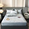 Conjunto de Três Peças de Mat de Seda de Gelo Estampado Digital Classe A Verão Espessado Antibacteriano Lavável Lençol de Cama de Luxo Acessível Mat para Ar Condicionado