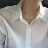 Collar Hueso de Serpiente Lazo Plata de Ley S925 para Mujer Corea del Sur Ins Diseño de Nicho Sensación Fresca Elegante Cadena Explosiva para Clavícula
