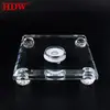 Base de Lámpara de Cristal Recargable al por Mayor Transfronteriza con Grabado Personalizado, Adornos de Artesanía de Cristal de Vidrio, Base de Lámpara de un Solo Color