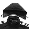 Chaqueta Deportiva Casual para Hombre con Capucha Desmontable, Chaqueta de Moda con Mangas de Tres Barras, Cárdigan Top Trendy