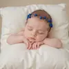 Accesorios para Fotografía de Bebé Flor para la Cabeza de Fotografía de Luna Llena de Bebé Joyería Cuentas Conectadas para Fotos de Bebé Tocado de Perlas para Niños