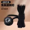 Cordones con Botón Giratorio para Personas Perezosas, No Necesitan Atarse, No Necesitan Abrocharse, Zapatos Deportivos para Correr, Cordones Planos Negros y Blancos, Hebilla de Botón Giratorio para Zapatos