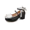 Talla 28 talla dulce zapatos para padres 43 cordones de princesa de lazo zapatos de encaje para mujer caramelo viaje blanco