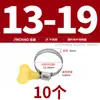 Braçadeira de Mangueira com Alça de Aço Inoxidável 304 Braçadeira de Apertar Manual Braçadeira de Banda Braçadeira de Tubo Anel de Aperto para Tubo de Água Braçadeira de Fixação Clipe de Tubo
