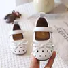 Otoño 2026 Nuevos Zapatos de Cuero para Niñas Zapatos Mary Jane Zapatos Bajos Zapatos Planos para Niñas Pequeñas Zapatos de Princesa Infantiles de Puntos