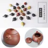 Pet de Chá Criativo Dedo Pote Mini Areia Roxa Bolso Tamanho Pequeno Artesanal Pequeno Pet de Chá Mini Enfeites Zen