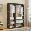 Armario sencillo modular ensamblado, armario para viviendas de alquiler, armario de tela personalizado transfronterizo, armario metálico tipo estantería