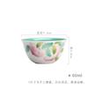 Moji Underglaze pintado à mão Flat Peach Tea Cup Grande Kung Fu Tea Set literati Tea Cup Cerâmica Master Cup Home