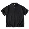 Camisa Polo Tendência Marca Estilo Japonês Masculina Manga Curta Verão Gola Polo Camiseta Casal Gola Solta Meia Manga Paul Shirt Tendência