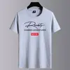 Camiseta de manga corta de color liso para hombre, verano, fina, holgada, de media manga, moderna, cuello redondo, camiseta interior, top casual versátil