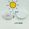 Conejo Oveja Rana Pulpo Elefante Bebé Oso Taza de Agua Parche Funda para Teléfono Móvil Material Sombrero Pinza para el Cabello Accesorios de Resina