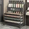 Lixeira de Grande Capacidade para Guarda-chuvas para Salas de Aula Escolares e Aulas, Suporte de Guarda-chuvas para Entrada Residencial, Rack de Armazenamento Comercial com Drenagem de Água