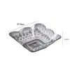 Venta directa de fábrica de nuevas bandejas transparentes de plástico para frutas, platos para frutas, bandejas para frutas secas, bandejas para dulces y bocadillos, bandejas de almacenamiento para sala de estar en stock