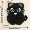 Patches Bordados Bordado Transfronteiriço DIY Acessórios Autoadesivos Patches para Jaqueta de Penas Patches de Gato Preto em Tecido Frete Grátis
