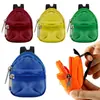Mochila para Muñeca Bjd de Amazon 8cm Mochila de Tela para Muñeca Bolsa para Muñeca Billetera para Monedas de Doble Capa Mochila Escolar Pequeña Muñeca