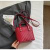 Design Nicho Coreano Simples e Fashionável Bolsa de Trabalho para Mulheres Verão 2025 Nova Mini Bolsa Transversal de Balde Quadrada Pequena