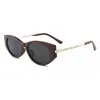 Gafas de Sol Retro de Moda Xiaoxiangjia para Mujer, Marca de Tendencia Estilo Callejero, Estilo Europeo y Americano, Gafas de Sol de Gama Alta, Montura Ovalada Polarizada