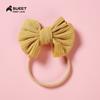 Suministro Directo Transfronterizo Accesorios para el Cabello de Niños Comercio Exterior Elástico Nylon Anillo para el Cabello de Bebé 28 Colores Lazo Ancho Anillo para el Cabello de Bebé