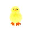 Llavero de patito amarillo pequeño de imitación de piel de zorro, pato amarillo grande de peluche de dibujos animados, pequeño regalo, colgante para bolsa de estudiante al por mayor