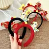 Diadema Creativa Linda de Año Nuevo con Palo Retorcido Diadema de Danza del León Pasador de Año Nuevo para Niños Diadema para Actividad de Nochevieja para Niñas