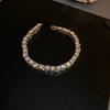 Pulseira de zircônia flor incrustada de diamantes de alta qualidade pulseira temperamento pequena e fresca ultra-brilhante luxo leve vento frio enfeites de mão atacado mulheres