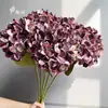 Flores de Hortensia Artificiales Más Vendidas Transfronterizas para Boda y Decoración del Hogar, Arte Floral, Accesorios para Fotografía de Bodas