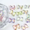 Electrochapado Acrílico Transparente UV Corbata de Moño Gruesa Cadena para Teléfono Móvil DIY Accesorios para el Cabello Agujero Recto Cuentas Sueltas Accesorios de Joyería Material Cuentas