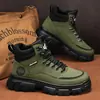 Botas de Hombre Botas Martin para Exteriores Estilo Británico para Hombre Botas de Trabajo Otoño e Invierno 2026 Estilo Nuevo Superficie de Cuero Botas de Motocicleta Casuales para Hombre