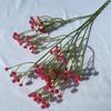 Gipsofila de Color Sólido para Frutas Pequeñas Flor Artificial Decoración para Sala de Estar Adorno Floral para Bodas Suministros para Arreglos Florales Gipsofila de Plástico
