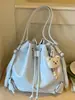 Shuai Mi Home Bolso Cubo de Moda Coreana con Cordón Simple 2026 Nuevo Nicho de Moda de Alto Valor Bolso de Hombro