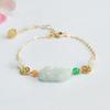 Pulsera de Jadeíta Grado A Birmano Natural Guan Yu Pixiu para Mujer Venta al por Mayor de Fábrica y Dropshipping S4040903