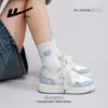 Nuevas Zapatillas de Moda y Versátiles de Huili con Alto Atractivo Estético, Bloques de Color, Zapatos Cómodos para Mujer, Zapatos Casuales de Diseño Estilo Coreano