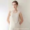 Nuevo camisole 100% cachemira para mujer, capa interior con cuello en U, top cálido, chaleco base de punto de cachemira holgado y cómodo