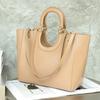 Bolso de mano vintage nuevo de invierno 2025 práctico bolso bandolera tipo mensajero con patrón de lichi bolso para ir al trabajo una generación de pelo