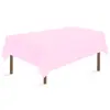 Mantel Rectangular Desechable de PEVA de Color Sólido para Fiesta de Cumpleaños, Diseño de Mesa de Comedor, Mantel de Plástico Impermeable y Resistente al Aceite
