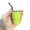 Vaso de vino pequeño de 2 oz transfronterizo venta caliente taza de café concentrado acero inoxidable de doble capa sublimación mini vaso de vino