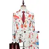 20 Años 7 Trajes Florales Xz103A06 Algodón Blanco Mezclado con Spandex Mangas de Princesa Sin Mangas