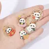 Acessórios de Joias Folha Verde Panda DIY Design Original Estilo Chinês Pulseira Pingente Chaveiro Corrente de Celular Pingente