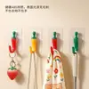 Gancho para Ropa Creativo con Forma de Chile Montaje en Pared Agujero Colgador de Llaves Detrás de la Puerta Perchero para Recibidor Montaje en Pared